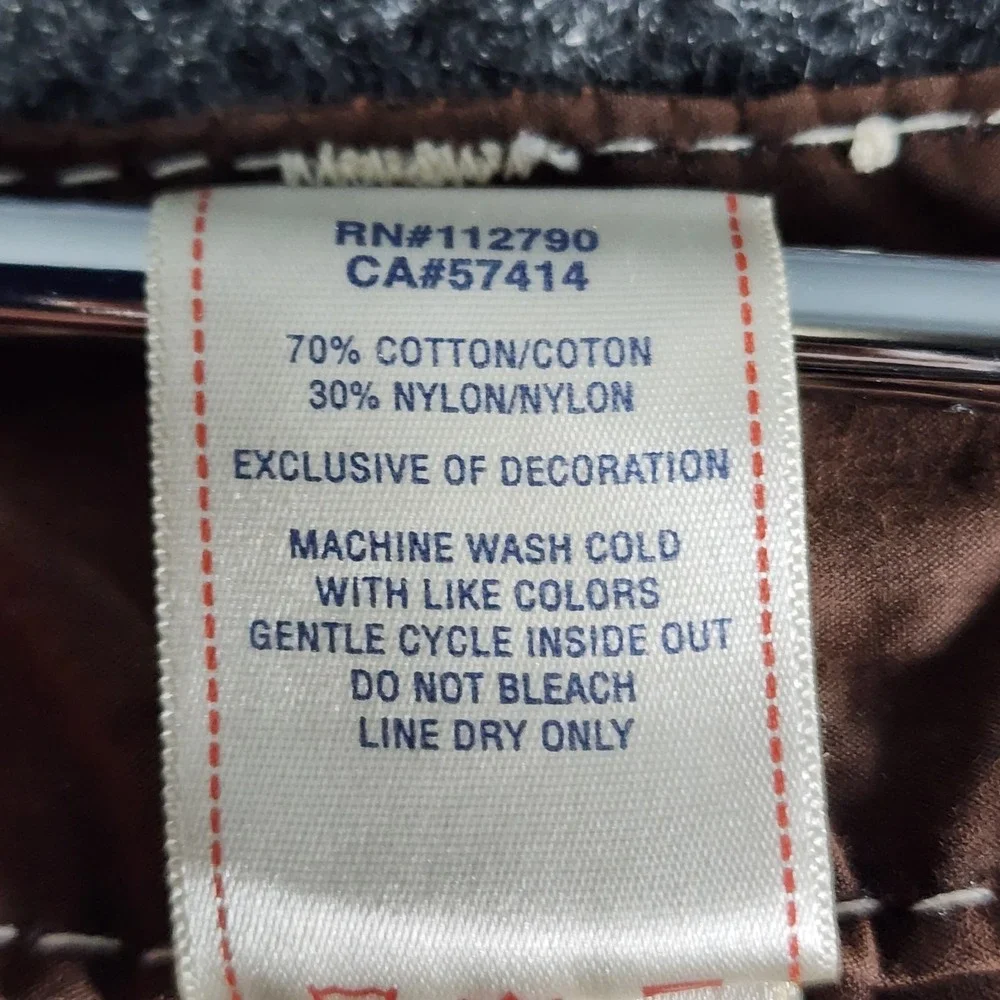 Y2K True Religion Big T Board Shorts Men Size 40 Rock‎ Brown Beach Summer
